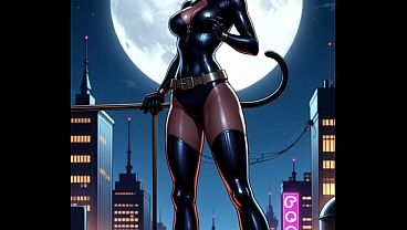 Nonton A Night In Gotham With Catwoman Generated thumbnail