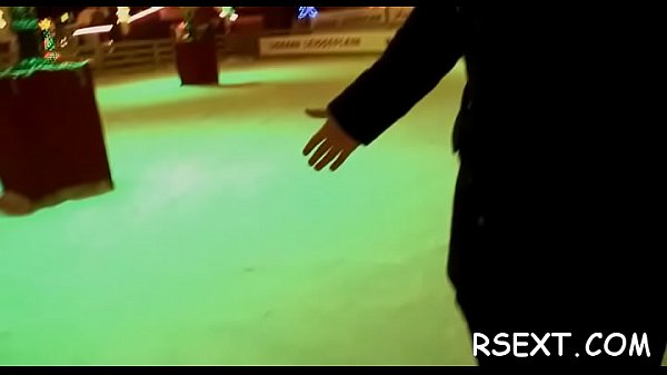 Hottie sucks dick with condom