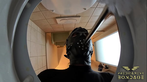 Golden shower on toilet slave pov 