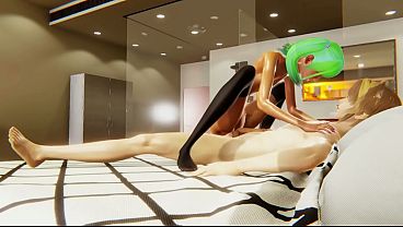 2 Femboys Yaoi fucked in an apartment for 2 big mens