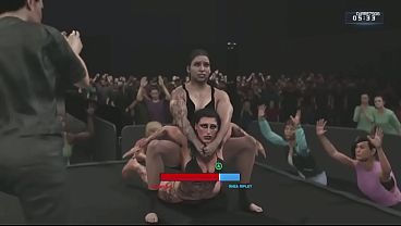 WWE 2k25 Rhea Ripley Dominated in a Bikini