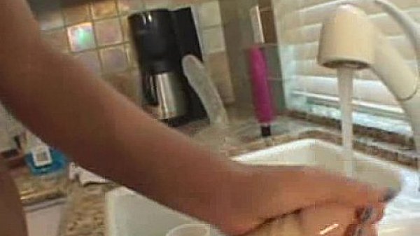 Teen dildo cleaner