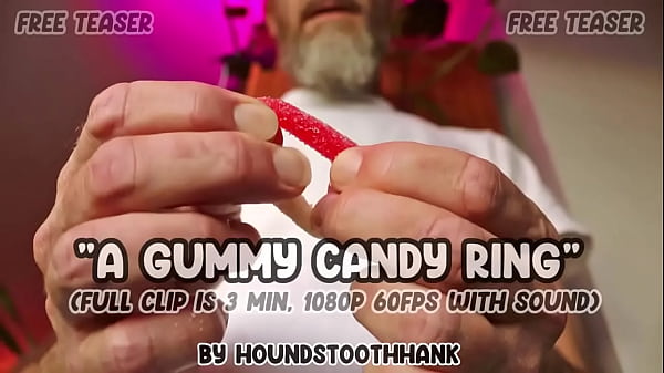 A gummy candy ring 