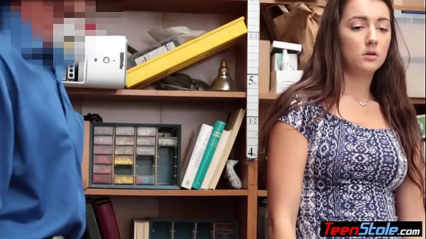 Cute young suspect banged hard by a perverted security guard