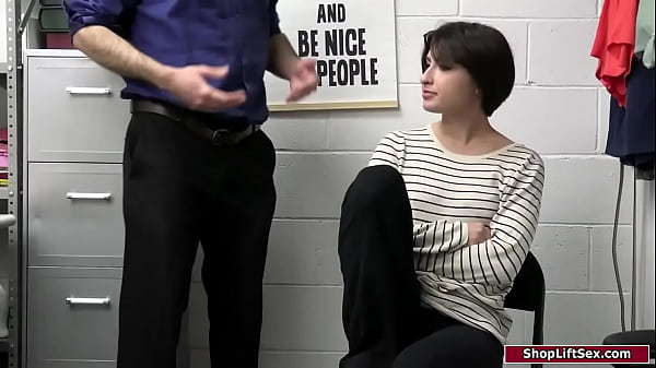 Officer stripsearches an european teen thief and makes her strip off.He grabs her small tits and dominates her to give him a bj.Then he fucks the 18yo 