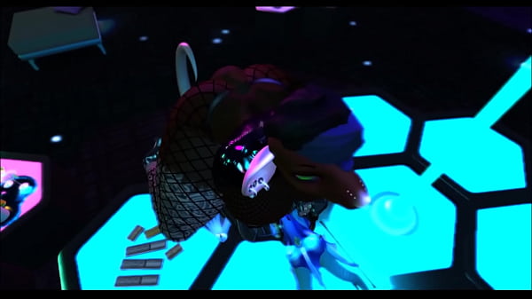 Rich dragon fucks his gold digging rat bitch in his private techno club 