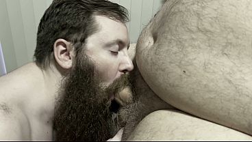 Big Beard Bear Cub Mouth Fuck & Suck Fat Daddy Cock Worship thumbnail