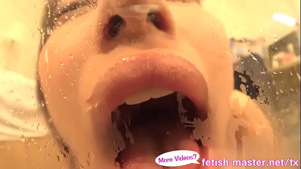 Japanese asian tongue spit fetish