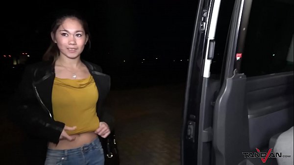Tight Asian Pussy Stretched and_Jizzed in the_Pick Up Van