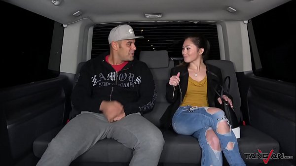 Play MP4 - Tight Asian Pussy Stretched and Jizzed in the Pick Up Van