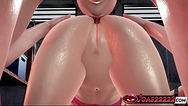 Rule34 animation featuring trainer charlotte in pink camel toe leggings enjoy intense fingering with moaning rimjob and stretching concluding with two vibrators masturbation and wet orgasm in honey select 2