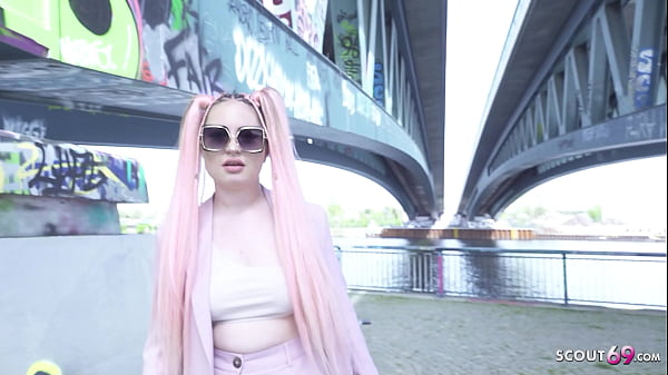 Play MP4 - GERMAN SCOUT - Pink Hair Teen Maria Gail with Saggy Tits at Rough Anal Sex Casting