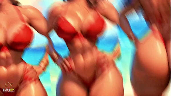 4k 100% ai generated 3d soft looping pmv &ndash; massive ass ebony gentle beach bikini booty shaking for endless loops 