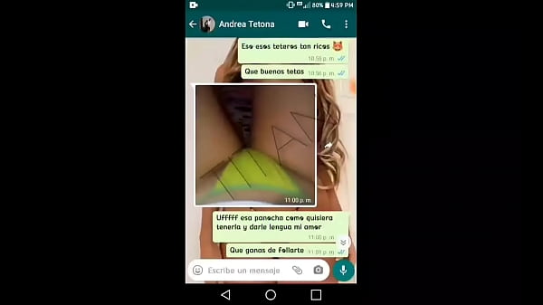 Play MP4 - Andrea is a friend from work&comma; we talk on WhatsApp and I make her so horny&comma; she tells me she wants to see my cock &period;&period;&period; she makes a video call&comma; shows me her tits and comes in minutes&excl;