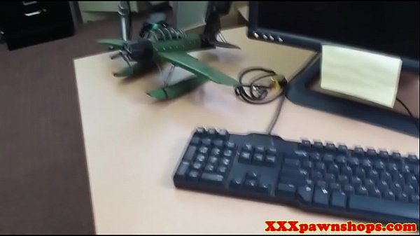 Pawnshop amateur doggystyled for extra cash