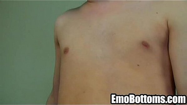 This hot emo twink is masturbating while alone 