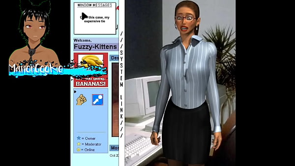 Up the wazoo found this game where you mess a office lady and it is something with very old style type internet 