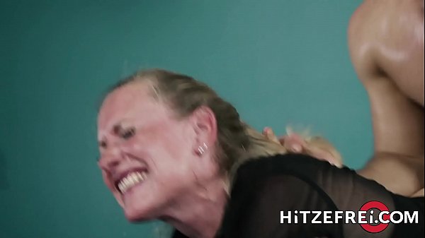 Play MP4 - HITZEFREI Blonde German MILF fucks a y&period; guy