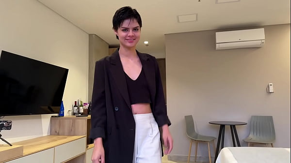 Petite Short Hair Teen Secretary Fucks her_Boss POVSex