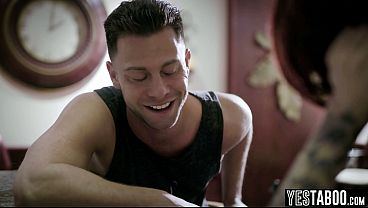 Tiny redhead beauty blows her big dick crush at restaurant and lets him anal fuck her