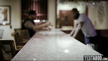 Tiny redhead beauty blows her big dick crush at restaurant and lets him anal fuck her