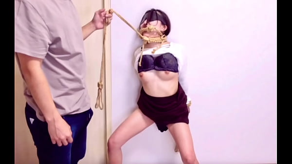 縄だけで脳イキする変態彼女 全身性感帯の絶頂中にバイブで責められイキ狂う固定バイブ調教_おもちゃ 電マ 喘ぎ声 目隠し_寸止め かわいい 巨乳 日本人_素人 個人撮影 えむゆみカップル