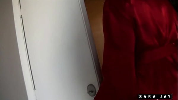 Sara jay gives lucky delivery guy a tip he will never forget