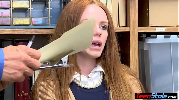 Young redhead suspect with small tits fucked by a LP officer 