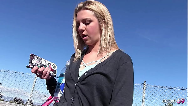 Sweet Blonde Girl With Overknee Socks Pick Up And Talk To Fuck And Facial By Older Guy thumbnail