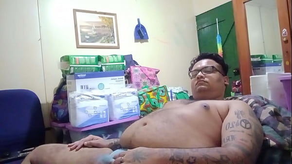 Vaibhav Rubs His Dick_Over HisBlue Cock Case_Undies Whilst Laying On_His Bed_Rubs Himself