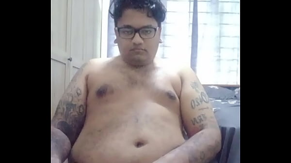 Vaibhav Jerks Off_Naked Whilst Sitting On_A Black_Office Chair In_A Bedroom