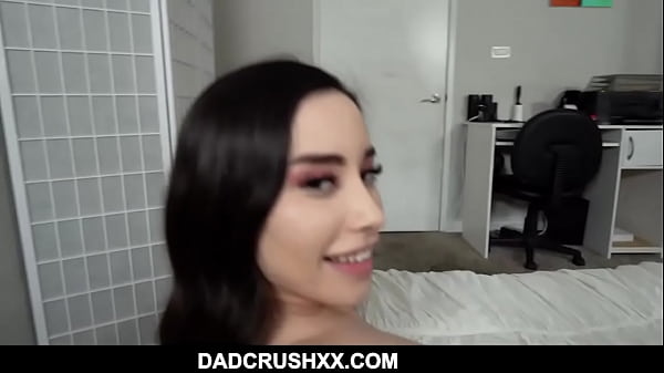 Stepdad Ike Diezel catches his stepdaughter Aria Lee sneaking into_the house after being out all night