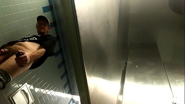 Spying On Homeless Men In The Restroom! 