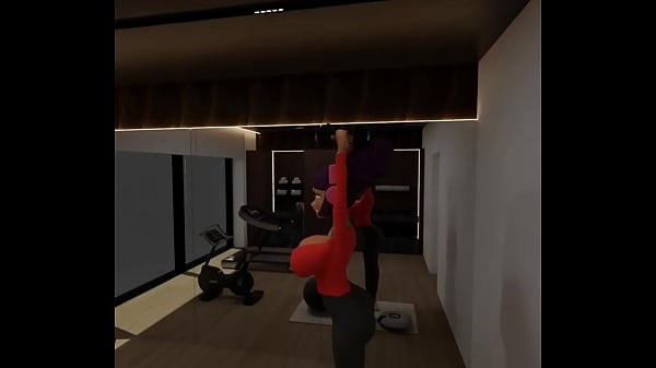 BIG ASS lady Working out