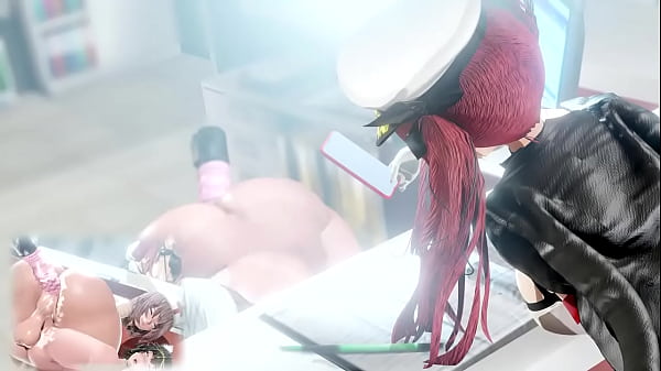 Lewd futanari sex at work