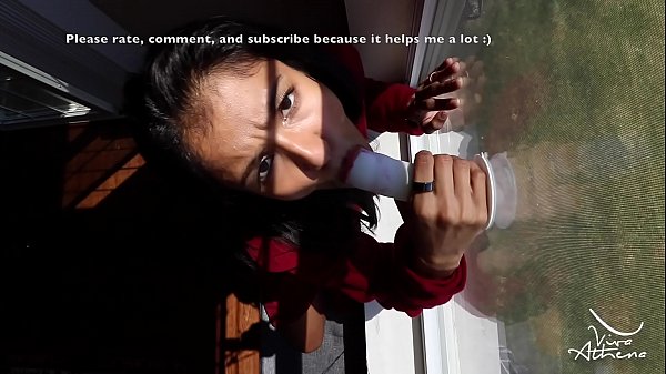 HOME ALONE HORNY DESI SLUT SUCKS AND FUCKS DILDO ONWINDOW