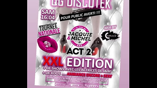 Rendez-vous ce soir &agrave; Langon pour une soir&eacute;e Jacquie et Michel au QG Discotek ... 