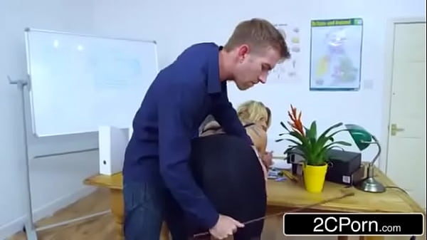 Play MP4 - Submissive Blonde Teacher Gets Schooled Hard by Big Dick Student