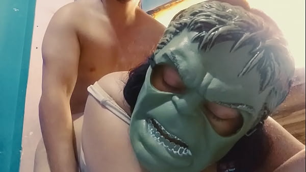 My Spiderman fucks me in four and givesme a nice cock