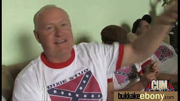 Huge cocks cover theirblack face in cum 14