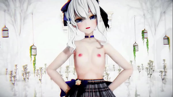 Hoshimachi suisei undress dance hololive hentai vtuber rabbit hole song mmd 3d white hair clip