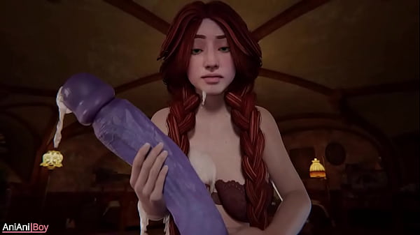 Mirabel x futanari Widowmaker - 3D MILF fucked by big futa cock 