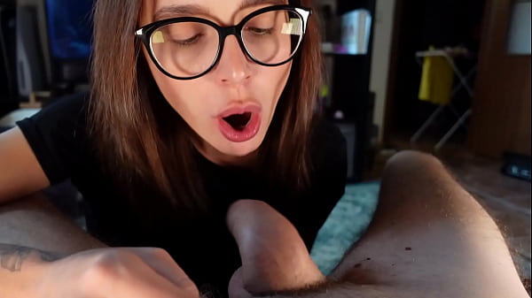 A Gorgeous Young Brunette Performs Incredible With A Guy's Thick Cock! Pov 4k thumbnail