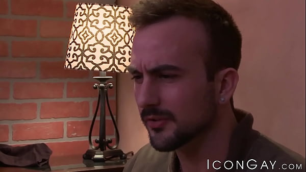 Mason Lear who identifies as bisexual experiences intense pleasure while engaging in a sexual encounter with a well endowed partner. 