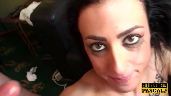 SpankedUK sub_with fake tits roughfucked