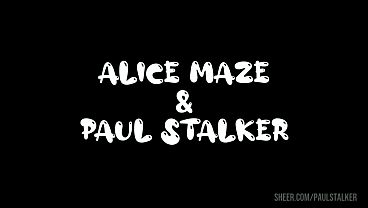 Anal cam stream goes wet alice maze gets roughly ass fucked in live stream for the fans by paul stalker