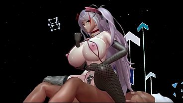 Azur Lane - Atago,Prinz Eugen and St.Louis Lamb Sexdance