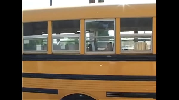 Curvy brunette seduces older bus driver to fuck her in his car 