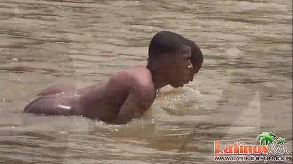Play MP4 - Studly Latin twinks get a boner after a skinny dip
