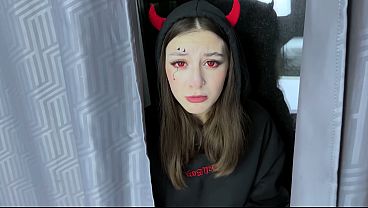 Devil Girl Get Fuck On Halloween! Creamy thumbnail